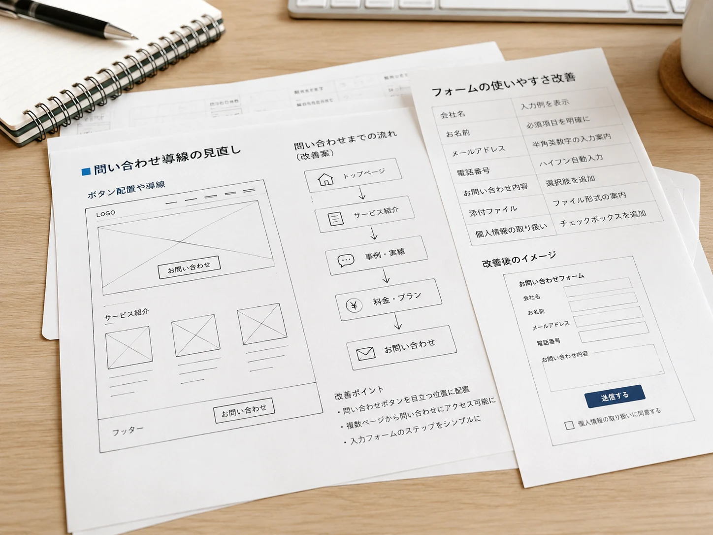 問い合わせ導線を見直すためのメモ